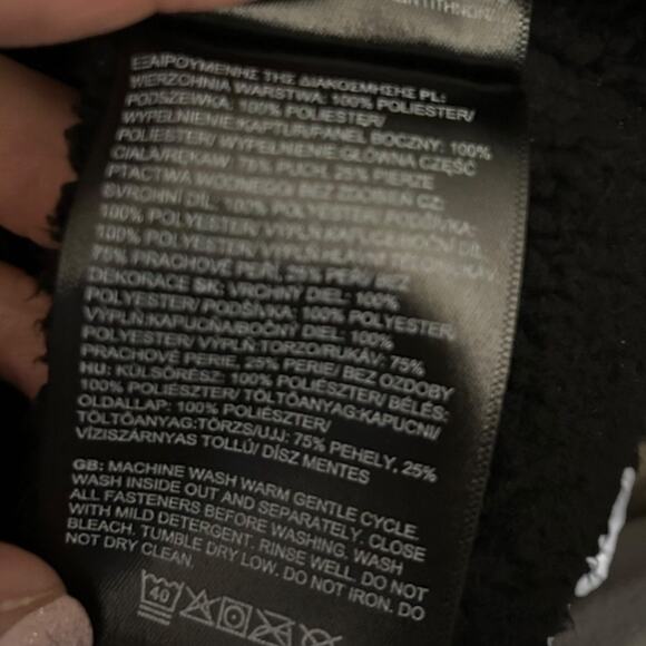 The North Face Roxborough Luxe Hooded Jacket Women's Size Small Fiery Red Plaid - Picture 11 of 12